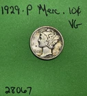 1929-P Mercury Dime VG Very Good 90% Silver