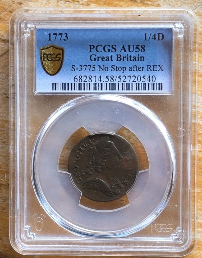 Great Britain 1773 Farthing 1/4d GB3193