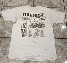 VTG 90s Firehose Tour T shirt Single Stitch Minutemen Mike Watt Coilin N' Toilin