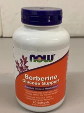 NOW Foods Berberine Glucose Support Medicinal herb Softgel - 90 Count - 2026