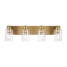 JONATHAN Y Lighting JYL7558 Irving 4 Light 28"W LED Vanity Light - Gold