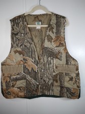 Vintage Ozark Trail Realtree Hunting Camo Vest 12 Shells Men's XL Pouch on Back