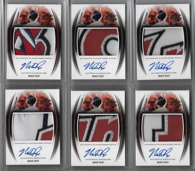 2014 Leaf Trinity Monte Harrison Bronze 4 Color Patch Auto RC Indians - BR