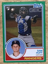 2021 Topps Archives 1983 Topps Green /125 SAM HUFF #176 Rookie RC