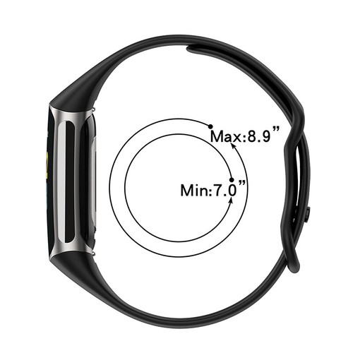 Silikon Sport Armbänder Uhrenarmband Ersatzarmband Für Fitbit Charge 5/6/ : - Picture 13 of 26