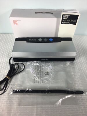 Koios Vacuum Sealer Machine 80Kpa Automatic Food Sealer Cutter + Bags VS2233