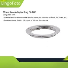 Mount Lens Adapter Ring PK-EOS for Pentax K PK Lens to for EOS EF 7D 60D 500D