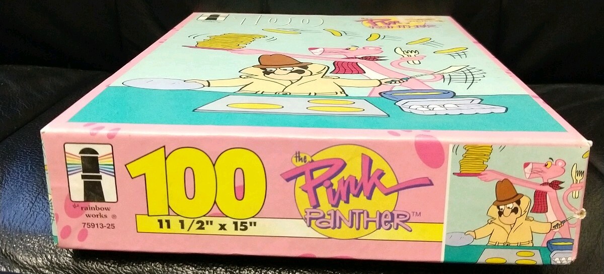 Vintage Pink Panther Puzzle, 1995, Flipping Pancakes, SEALED! 100