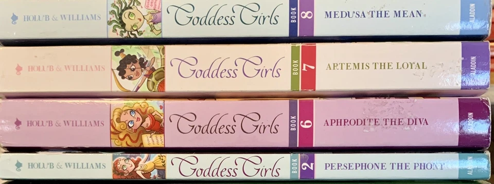 (4 sc) GODDESS GIRLS series 2, 6, 7, 8 Joan HOLUB & Suzanne WILLIAMS YA Foto 2 de 3