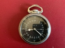 VINTAGE HAMILTON GMT 4992B Orologio da taschino, 24male REVISED