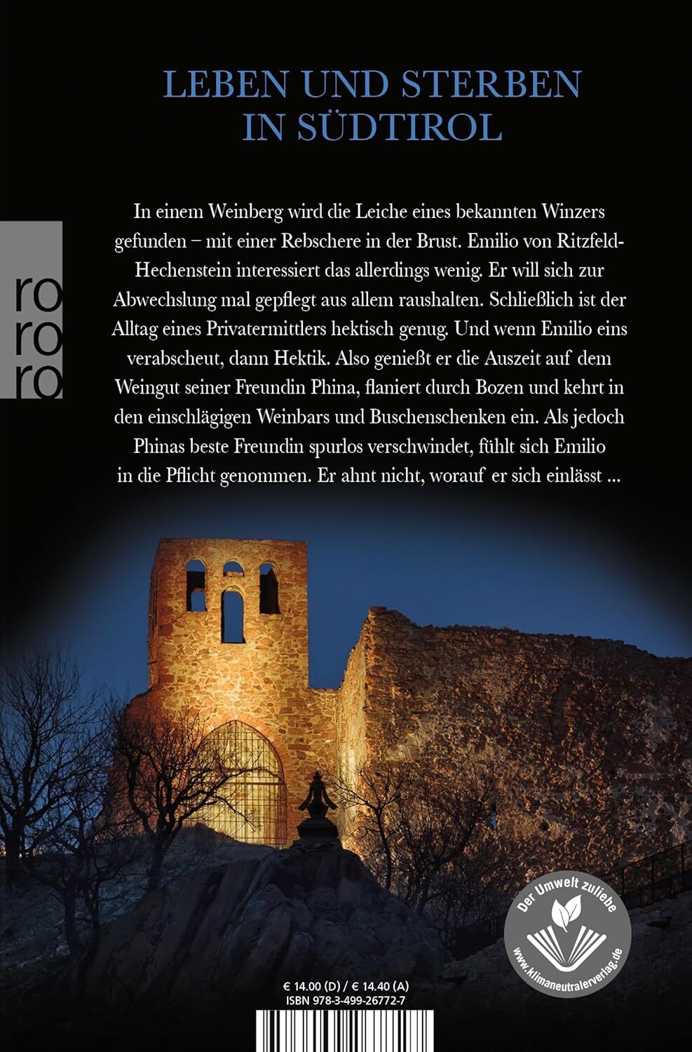 Thumbnail - Michael Böckler Mord In Bester Lage: Ein Wein-krimi Aus Südtirol
