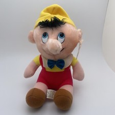 Vintage Walt Disney's Animated Film Classic Pinocchio Plush Doll Toy 7" W/TAGS