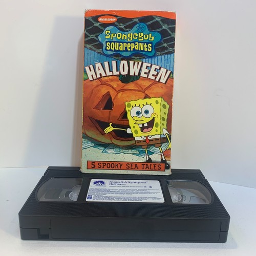 Spongebob Squarepants HALLOWEEN VHS Tape 2002 Nickelodeon 5 Episodes Tested HOUR