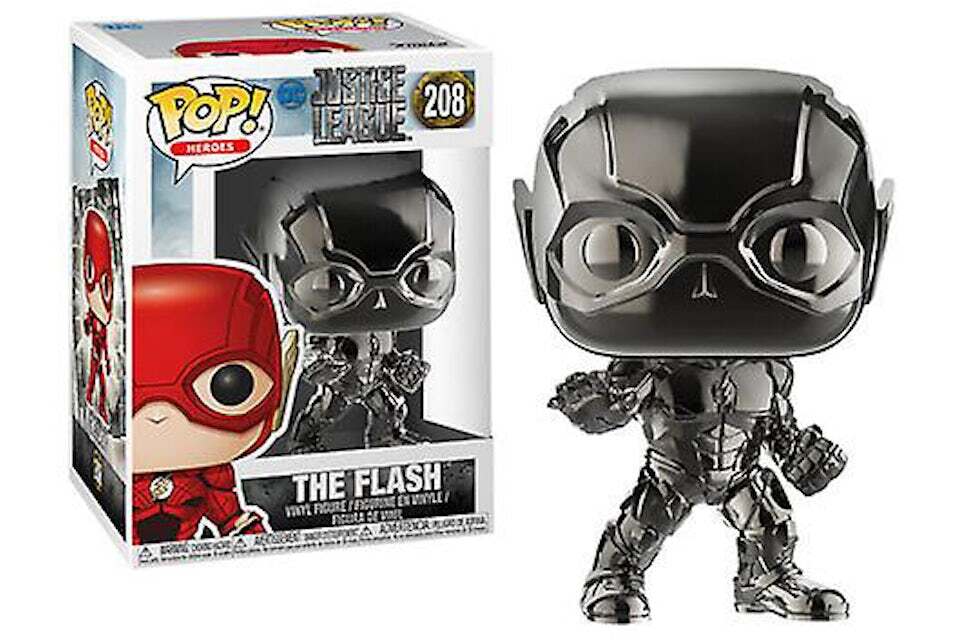 En Oferta The Flash Funko Pop! Heroes Dc Justice League #208 Black Chrome Exclusive Figure