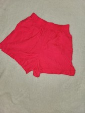 Vintage Original 1980s 1990s PACIFIC CONNECTIONS Basic Nylon Neon Pink Shorts L