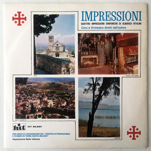 QUATTRO IMPRESSIONI SINFONICHE ALBERICO VITALINI LP HIT RECORDS - Bild 1 von 1