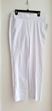 NWT Liz Claiborne Women's White Sophie Secretly Slimming Dress Pants Size 10