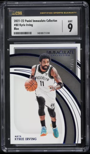 2021-22 Immaculate Blue #80 Kyrie Irving 11/25 Jersey Number CSG CGC Mint 9