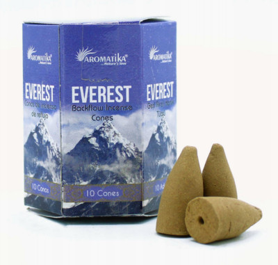 10 Incense Cones Backflow Everest Fresh Mountain Scent Of Vastness And Adventure