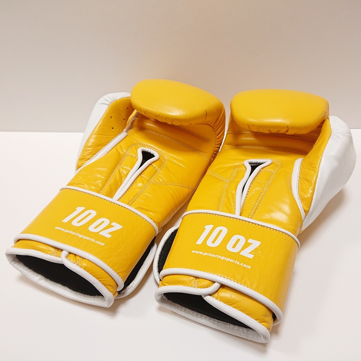 PRIZE RING Boxing Gloves 10oz yellow Magic Tape For Training