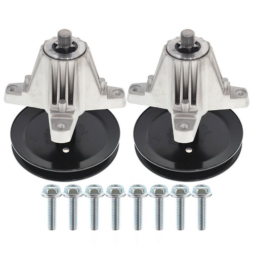 Se adapta a Troy Bilt MTD 918-06991 618-06991 2 piezas conjunto de husillo con perno de polea