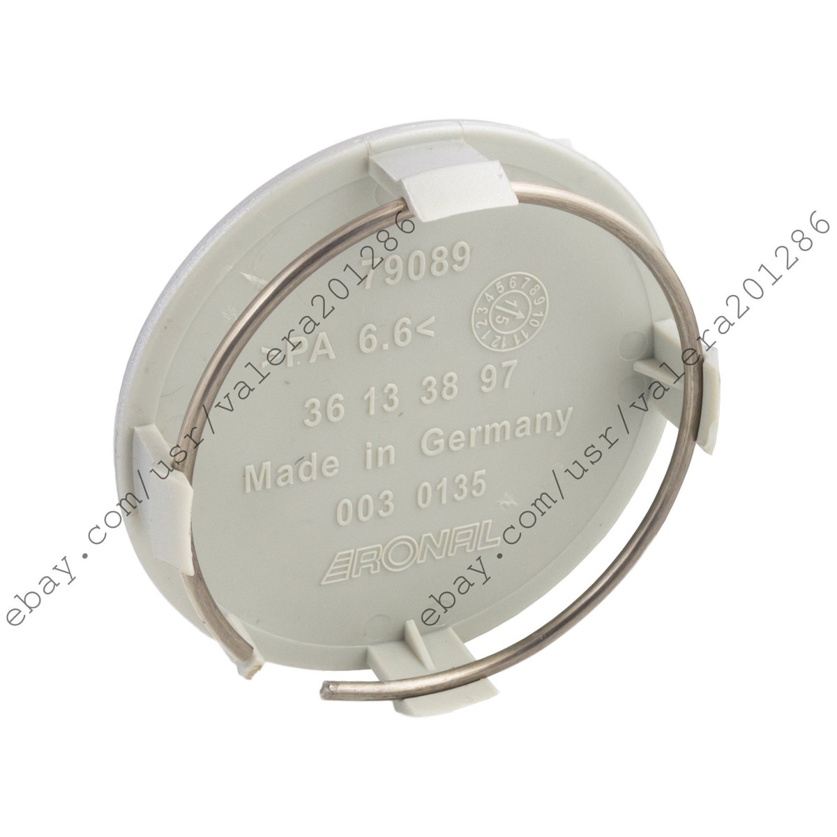 AC SCHNITZER SILVER WHEEL CENTER CAP ROUND 75MM FOR TYPE II TYPE 