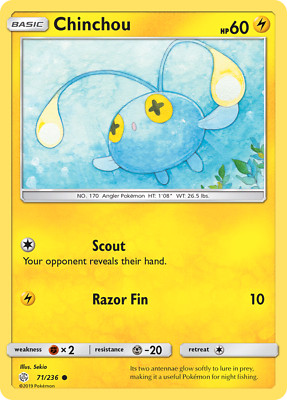 Chinchou (71/236) [Sun & Moon: Cosmic Eclipse]
