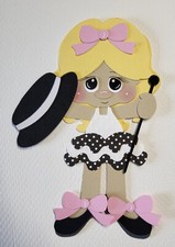 Tap Dance Girl Blonde Hair. Scrapbook, Card making Paper Piecing