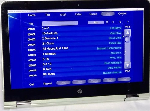 KARAOKE TOUCHSCREEN LAPTOP CAVS PLAYER COMPUTER CHARTBUSTER ESSENTIAL 450 MUSIC - Picture 3 of 3