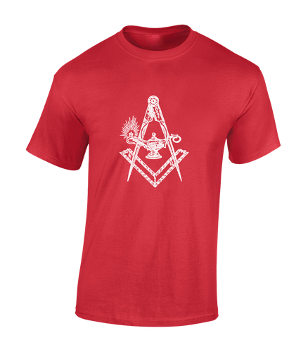 ANCIENT SQUARE AND COMPASS MENS T SHIRT VINTAGE MASONIC STONE MASON FASHION - Picture 7 of 28