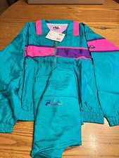 Vintage 90s FILA Linea Italia Full Track Suit 2 Piece