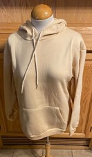Shein Women's Cream Hoodie Sweatshirt Medium Casual Comfortable Warm