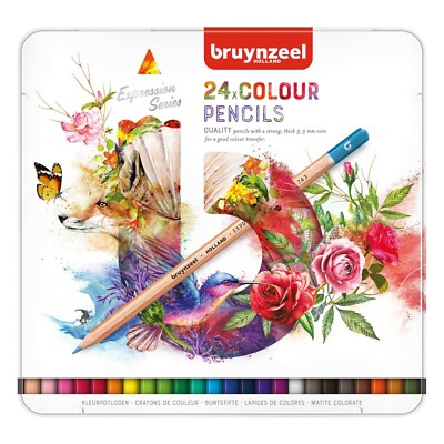 Bruynzeel Königlich Talens Farbe Ausdruck 24 Buntstifte Dose Set
