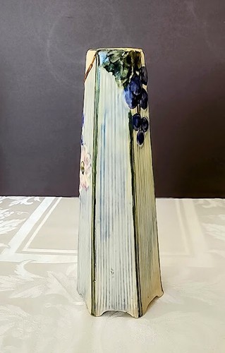 WELLER "KLYRO Series" 6 Panel Flowers, Leaves, Vines, 1920's Art Pottery Beauty! - Picture 5 of 15