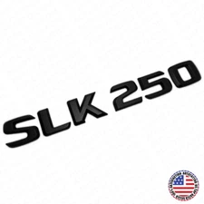 12-14 SLK 250 AMG Letter Emblem Trunk Logo Nameplate Badge Decorate Sport Black