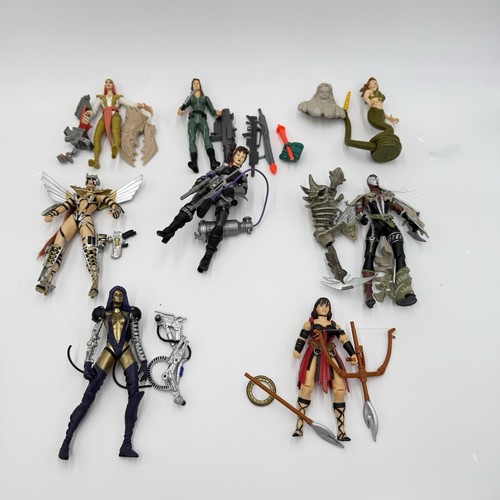 Vintage McFarlane Action Figurines Warriors Women Hero Figurines Lot 8 Pieces - 第 3/12 張圖片