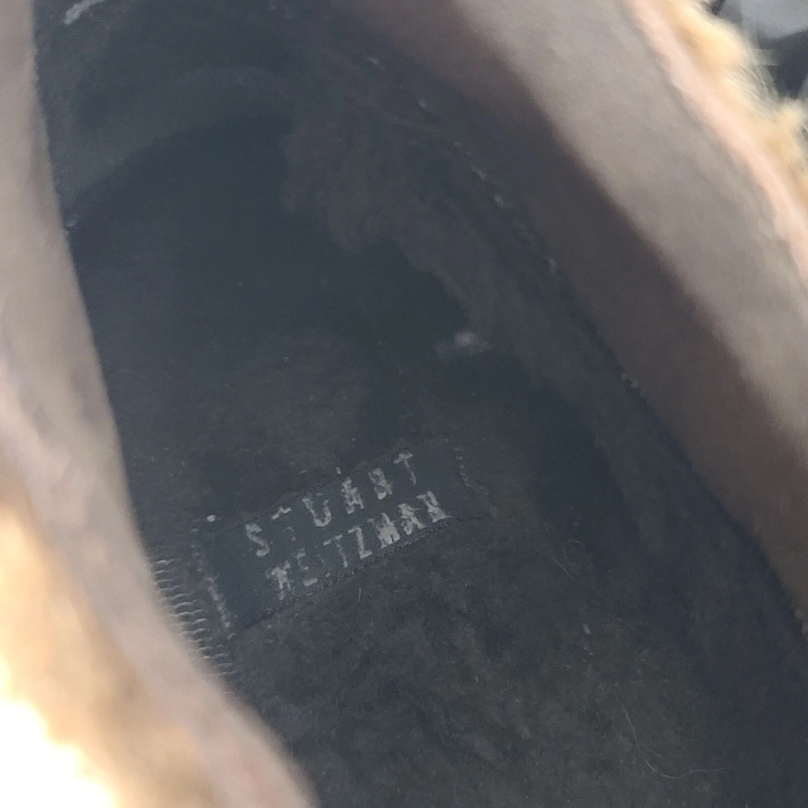 Stuart Weitzman Suede Shearling Trim Ankle Booties Brown Size 6.5