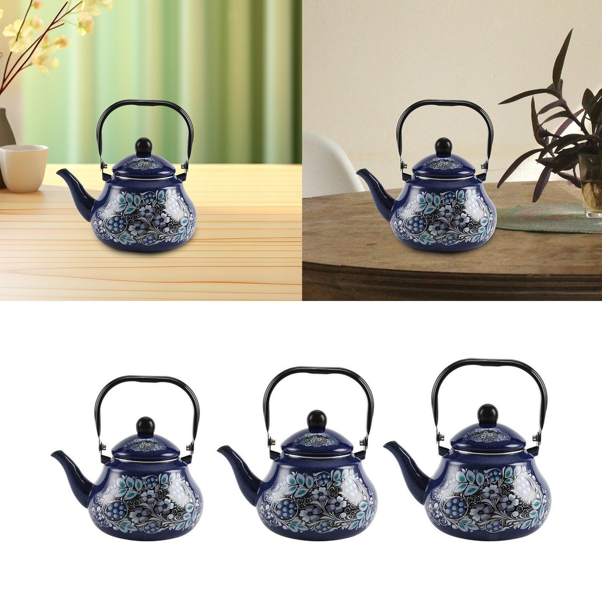 Electric Kettle Blue Enamel Tea Kettle Enamel Tea Kettle Sturdy