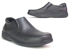 Mens Black Leather Light Shoes Cushion Formal Work Back to School UK Sizes 6-11
