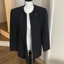 Christian Dior Open Front Gray Blazer Size 8