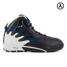 REEBOK THE BLAST WORK SNEAKER ALTE UOMO NERO/BIANCO/BLU STIVALI RB9403 - NUOVE