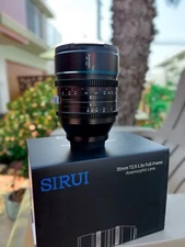 Sirui Venus 35mm T2.9 1.6x Full Frame anamorphic E mount Lens Sony Mirrorless