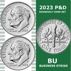 2023-P&D Roosevelt Dime - Set of 2 - BRILLIANT UNCIRCULATED - SHARP !