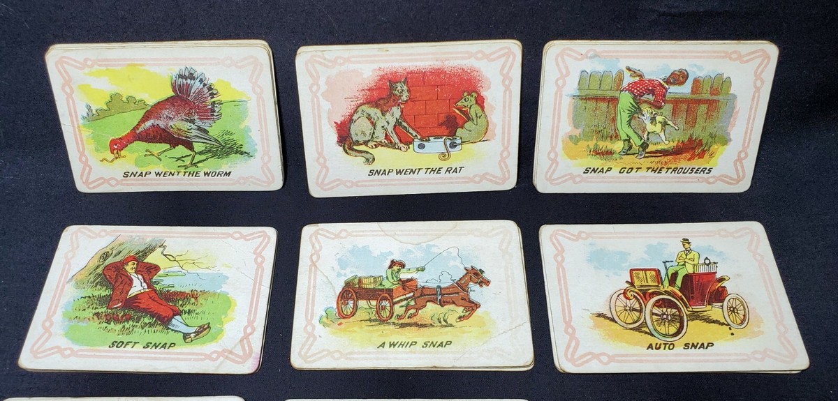 30 Antique Vintage 1800's SNAP Game Cards | eBay