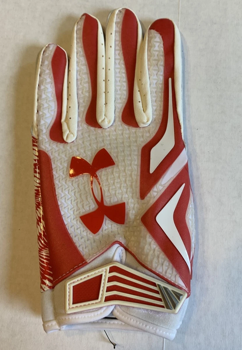 Under armour football gloves red online
