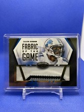 Calvin Johnson 2014 Panini Certified /10 Patch Game Worn SP Fabric of the Game