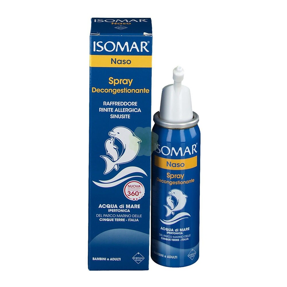 Isomar Spray Naso Decongestionante - Acqua Di Mare Ipertonica 50Ml
