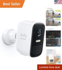 Wireless eufyCam 2C Pro: 2K Resolution Security Camera with 180-Day Battery Life