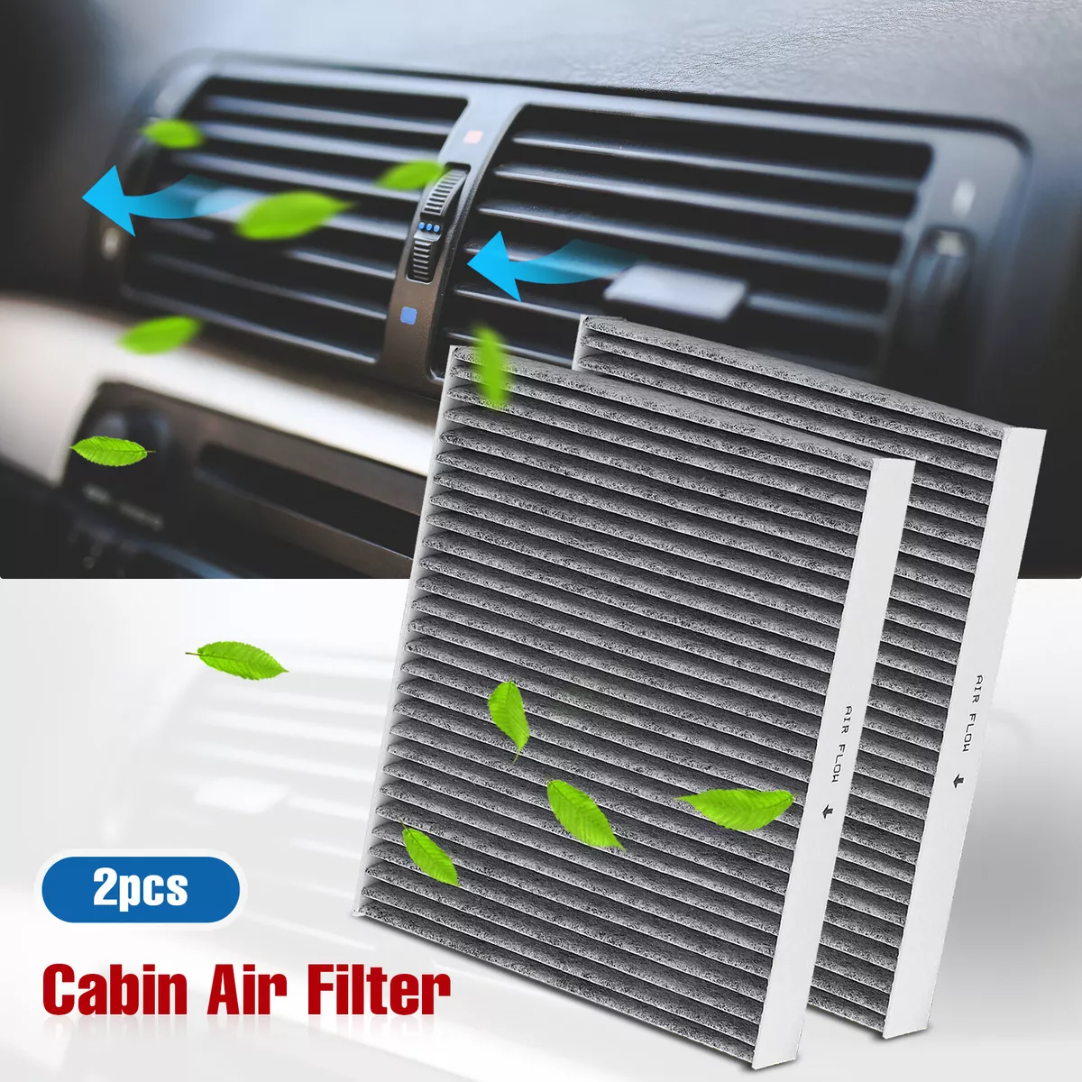 2pcs Premium Cabin Air Filter For Chevrolet Colorado Corvette