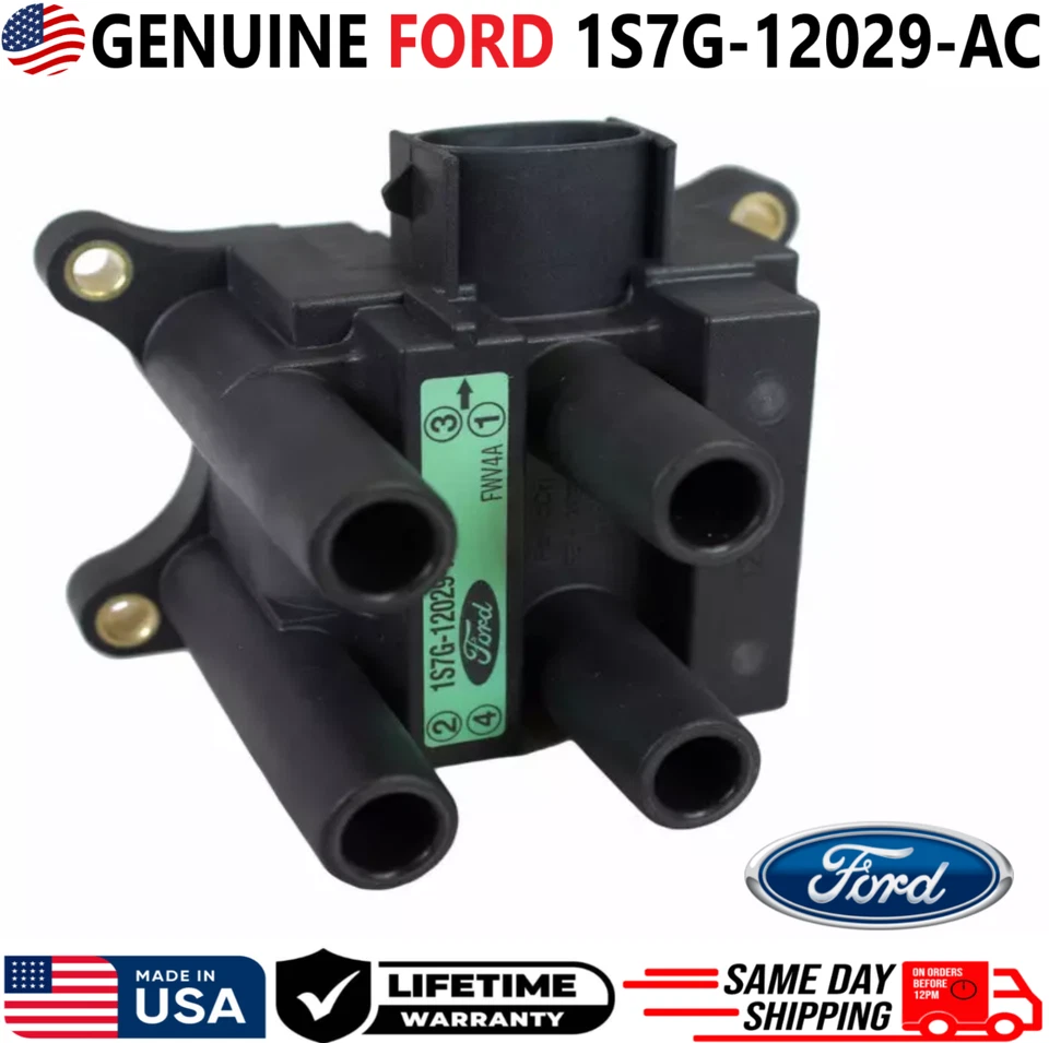 Bobina de encendido Ford para Ford Mazda Mercury I4 1998-2011. 1S7G-12029-AC GENUINO Foto 4 de 4